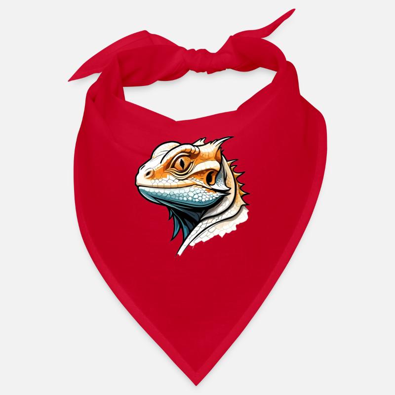 Eidechse im Comicstil Bandana