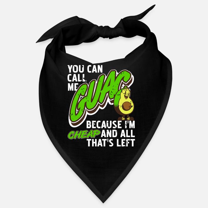 Call Me Guac Funny Cheap Avocado Meme Bandana