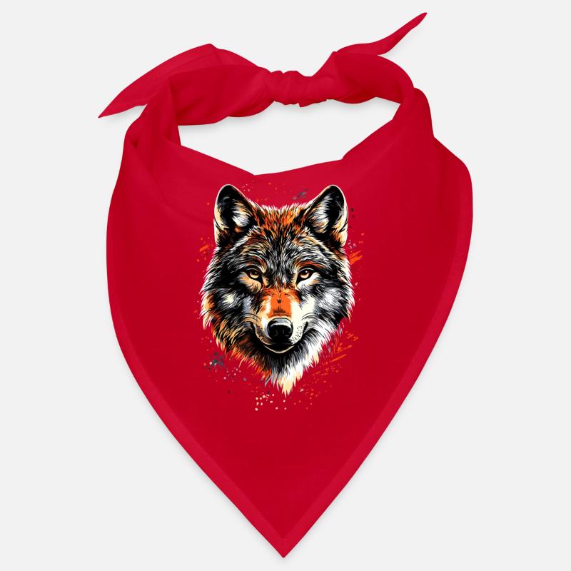 Wolf Liebe Wölfe Wolfsrudel Wolfshund Wilder Wolf Bandana
