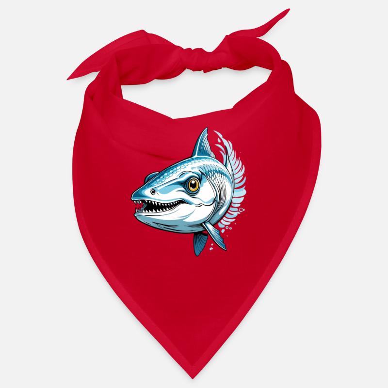 Blauer Raubfisch Aggressor Bandana