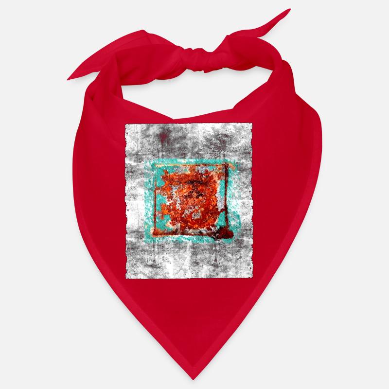 Carré de rouille sur texture grise Bandana