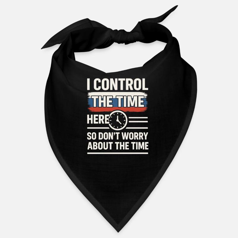 Time Control Here Don't Worry Time, Russian Saying Bandana