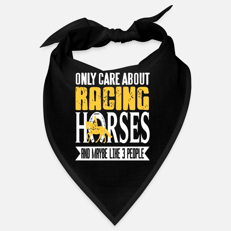 Ne se soucier que des chevaux de course drôle cavalier Bandana
