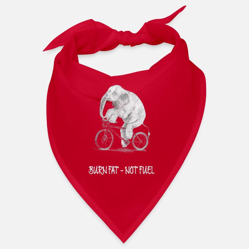 Brûler les graisses - pas de carburant Drôle d’éléphant de vélo Bandana
