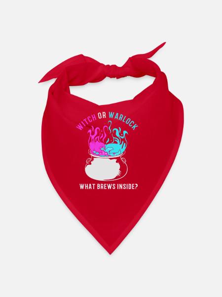 Gender Reveal Halloween - Bandana - Rot - Vorne
