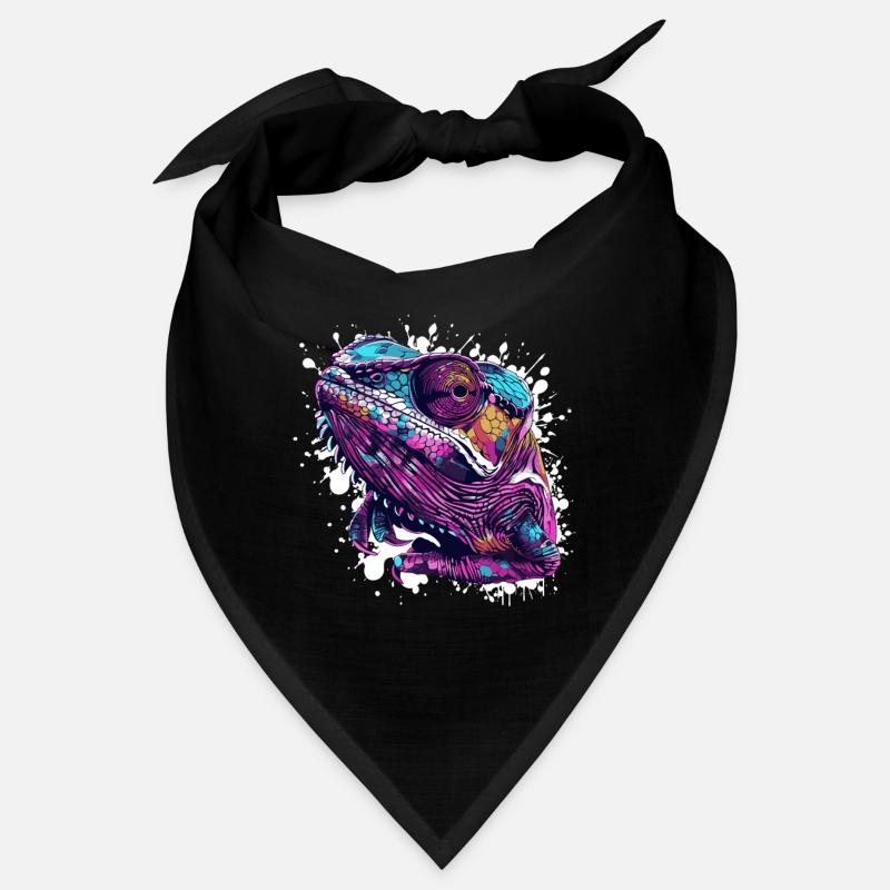 Caméléon à tête de reptile néon Bandana