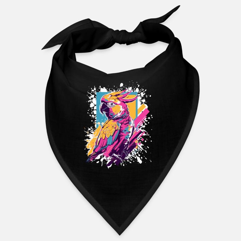 Explosion de couleurs de perroquet néon Bandana