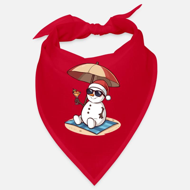 Snowman Beach Cocktail Bandana