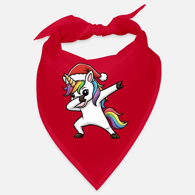 Tampon de licorne de Noël Bandana