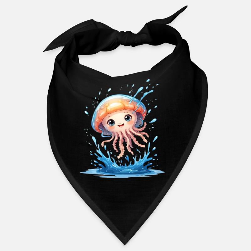 Mignon ami méduse dans le vortex d’eau Bandana