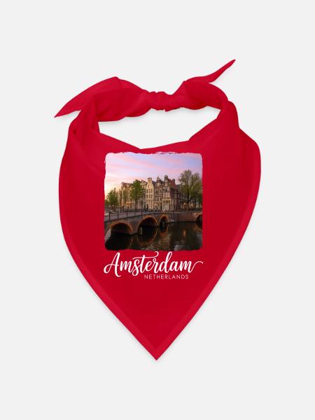 Amsterdam - Bandana - Rot - Vorne