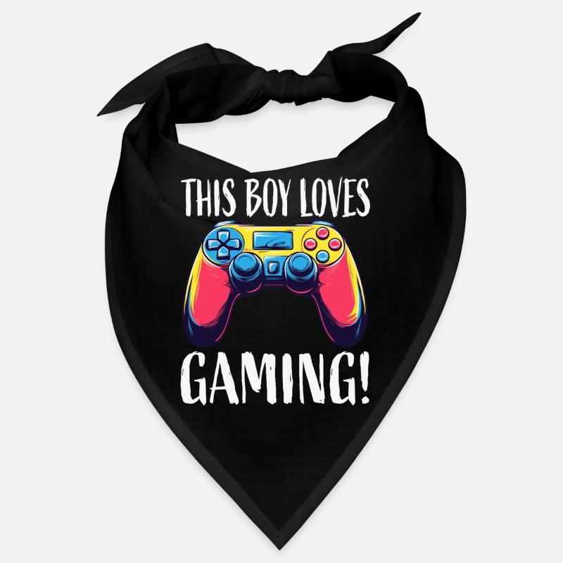 Boy Loves Gaming Controller Bandana