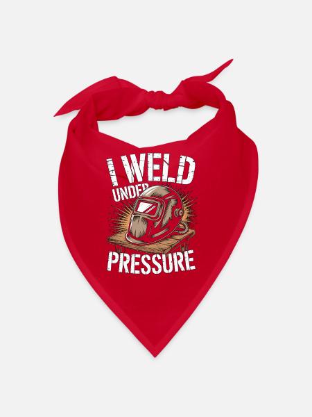 Welder I Weld Under Pressure Mechanic Workshop - Bandana - Rot - Vorne