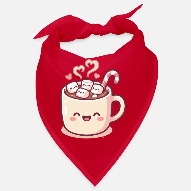 Kuschelmug mit Marshmallows & Zuckerstange Bandana