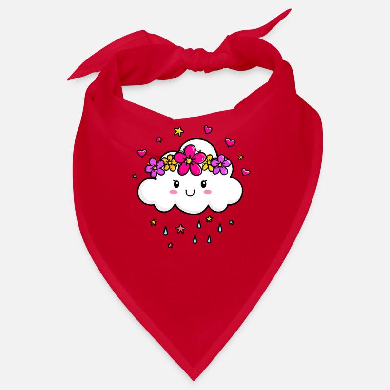 Wolke mit Blumenkrone Bandana