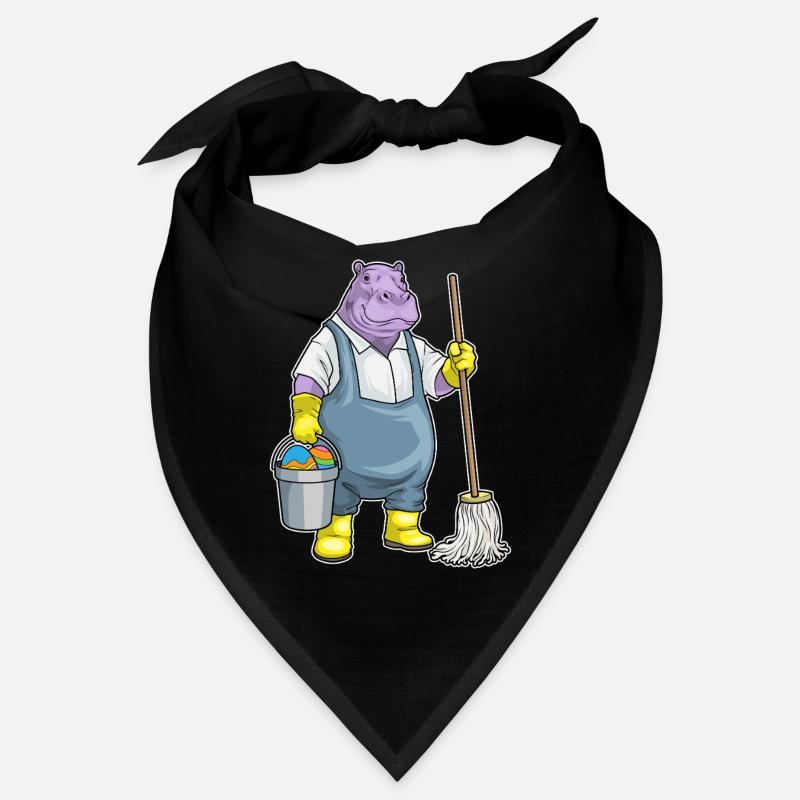 Hippopotamus Easter Cleaning Bandana