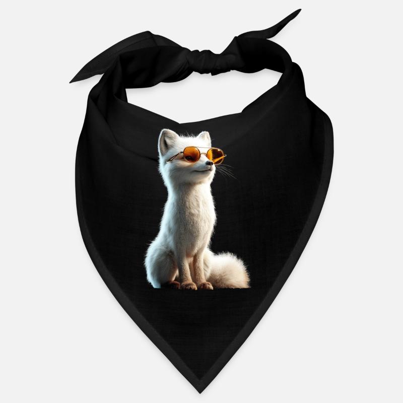 Polarfuchs Schneefuchs Eisfuchs Süßer Weißer Fuchs Bandana