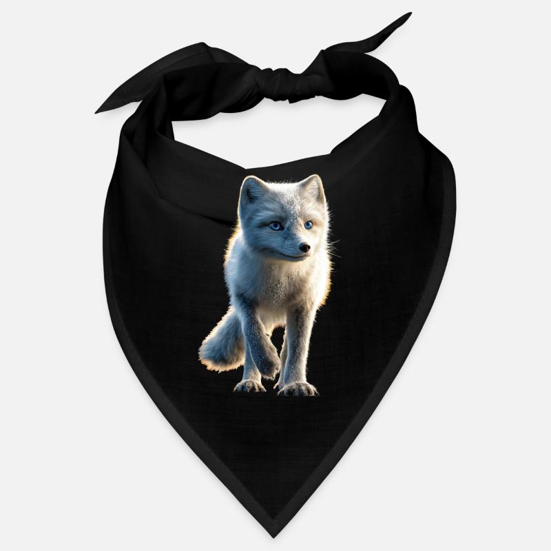 Polarfuchs Schneefuchs Eisfuchs Süßer Weißer Fuchs Bandana