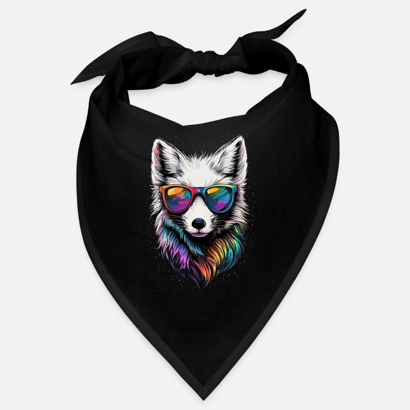 Polarfuchs Schneefuchs Eisfuchs Süßer Weißer Fuchs Bandana