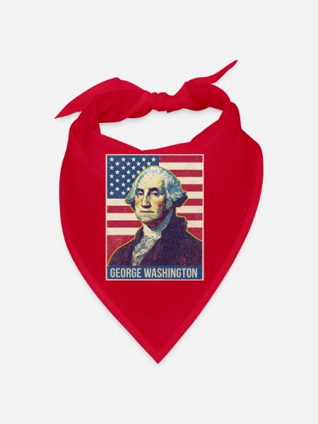 George Washington - Bandana - Rot - Vorne