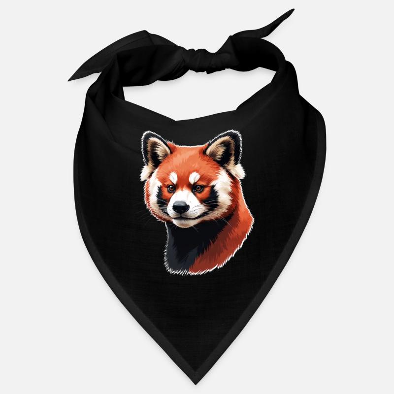 Roter Panda Kopf – Digitale Malerei Bandana