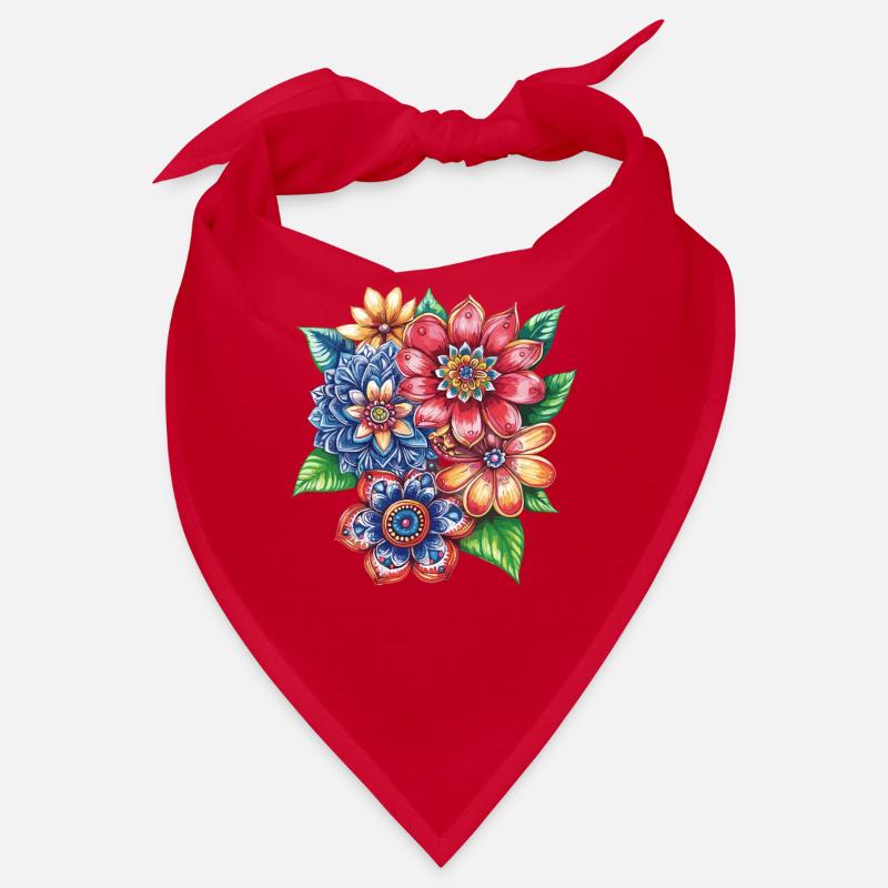 Bouquet de fleurs explosion de couleurs Bandana