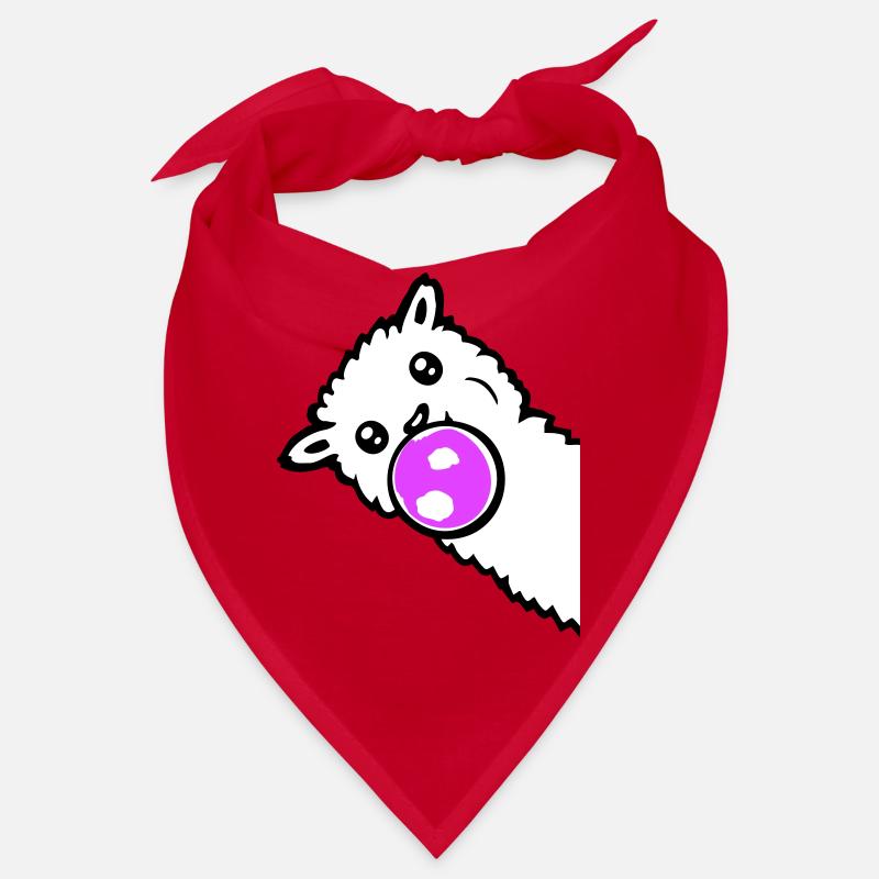 Llama Bubbles Side Edge Cool Cute Side Bandana
