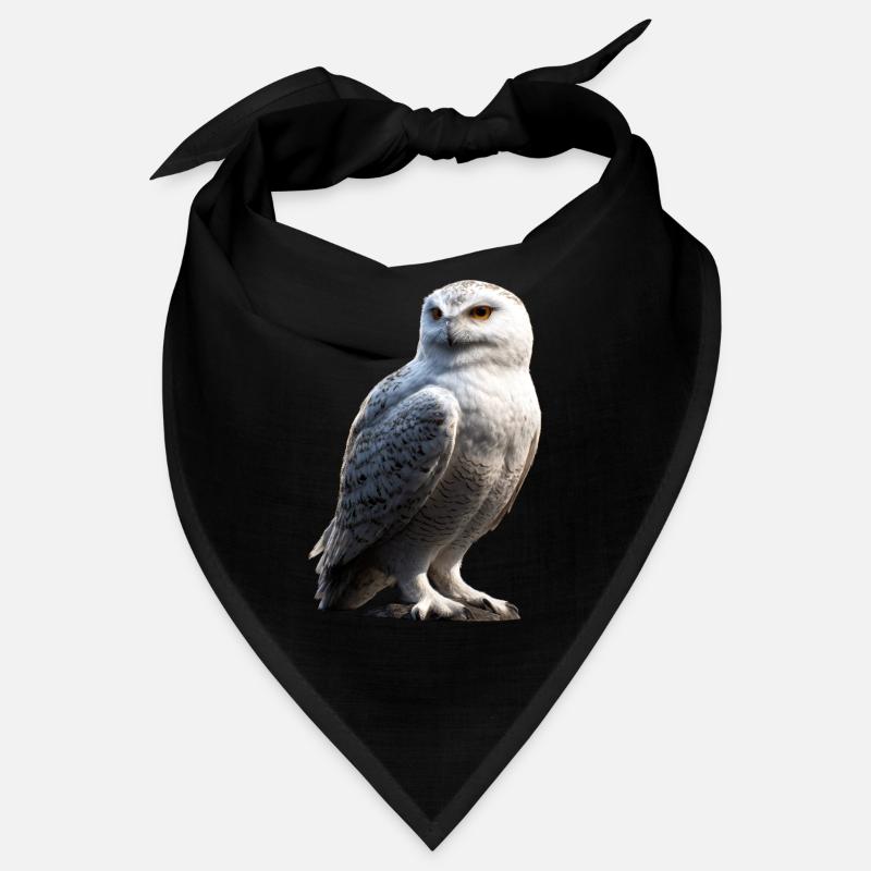 Schneeeule Weiße Eule Kauz Uhu Owl Schnee Eulen Bandana