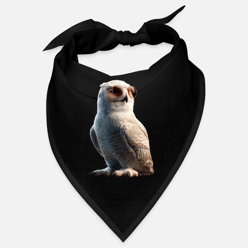 Schneeeule Weiße Eule Kauz Uhu Owl Schnee Eulen Bandana