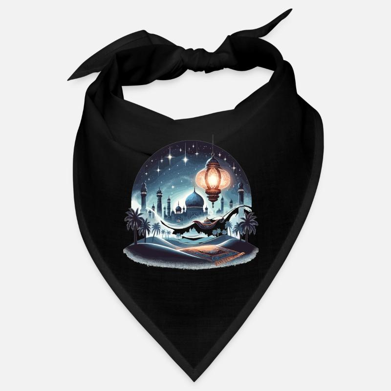 Moonlit night over Islamic skyline Bandana