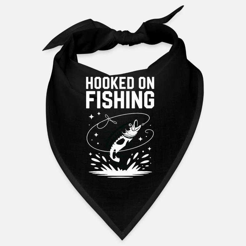 Hooked On Fishing - Angler Spruch Bandana