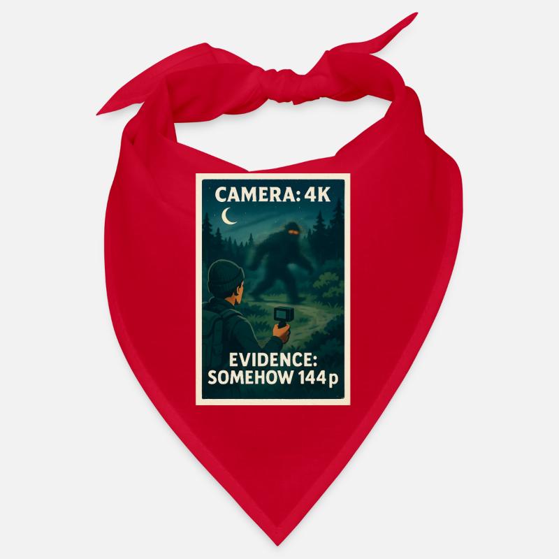 Camera 4K, proof 144p | Bigfoot Meme Bandana