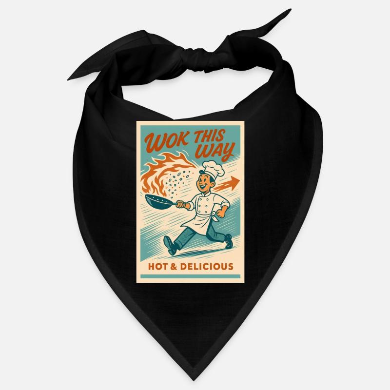 Wok this way | Wok pan retro Bandana