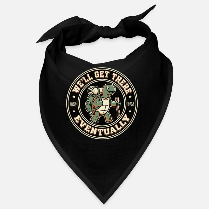 Turtle Hiking Saying Eventually Bandana