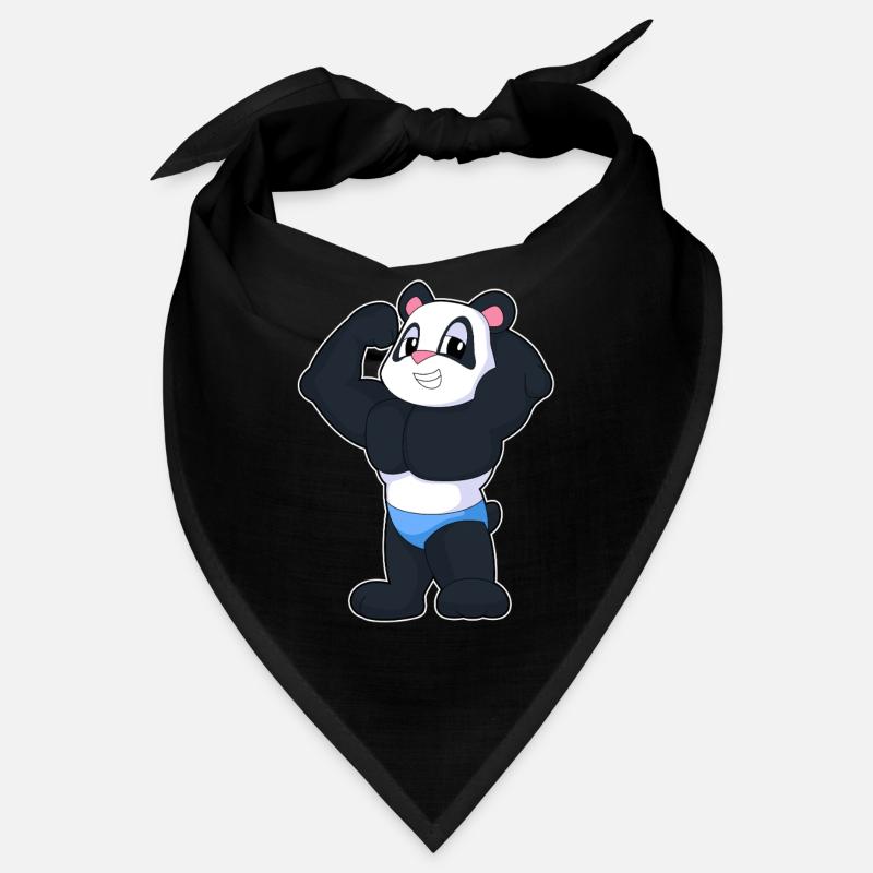 Panda Bodybuilder Sport de musculation Bandana