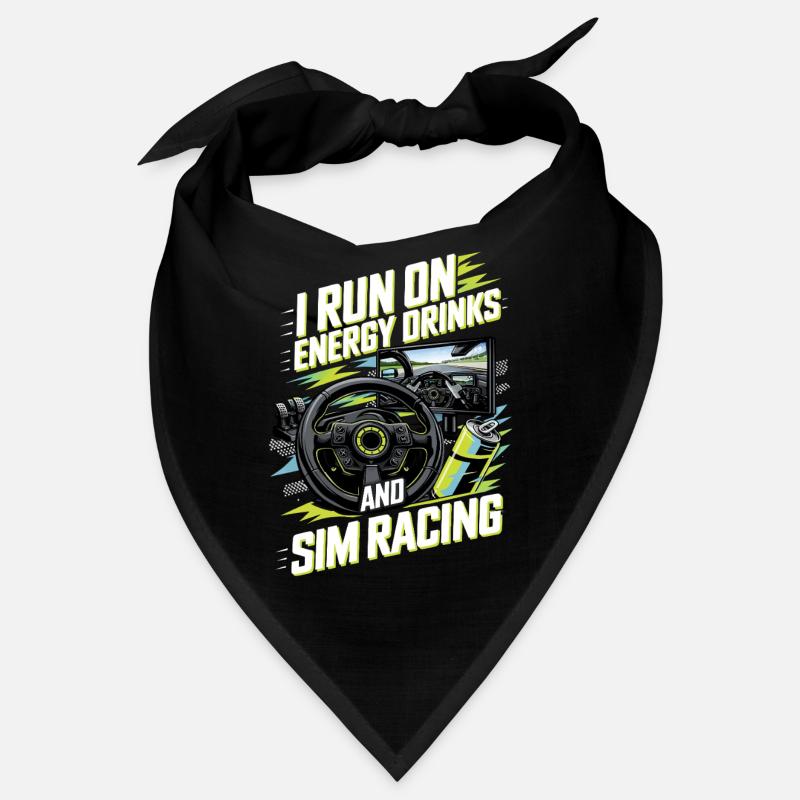 I make a living from energy drinks and sim racing Bandana