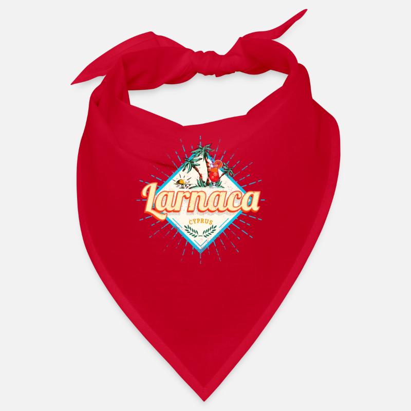 Souvenir vintage rétro Cocktail Larnaca à Chypre Bandana