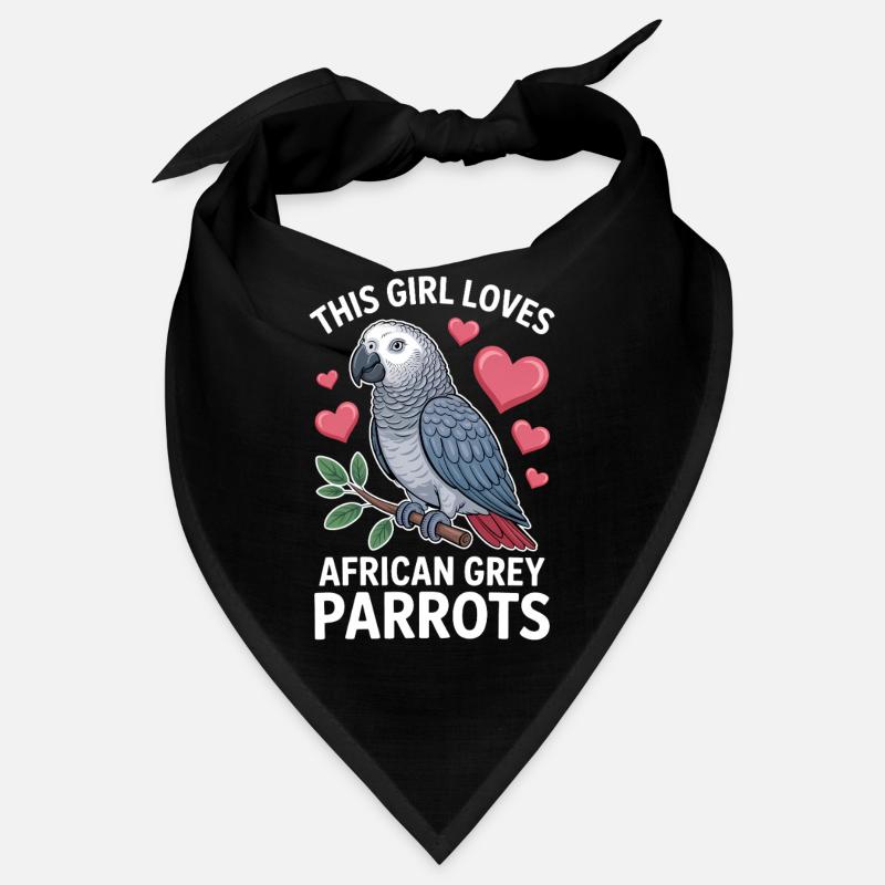 Expressions du perroquet gris Drôle de cadeau du perroquet gris Bandana
