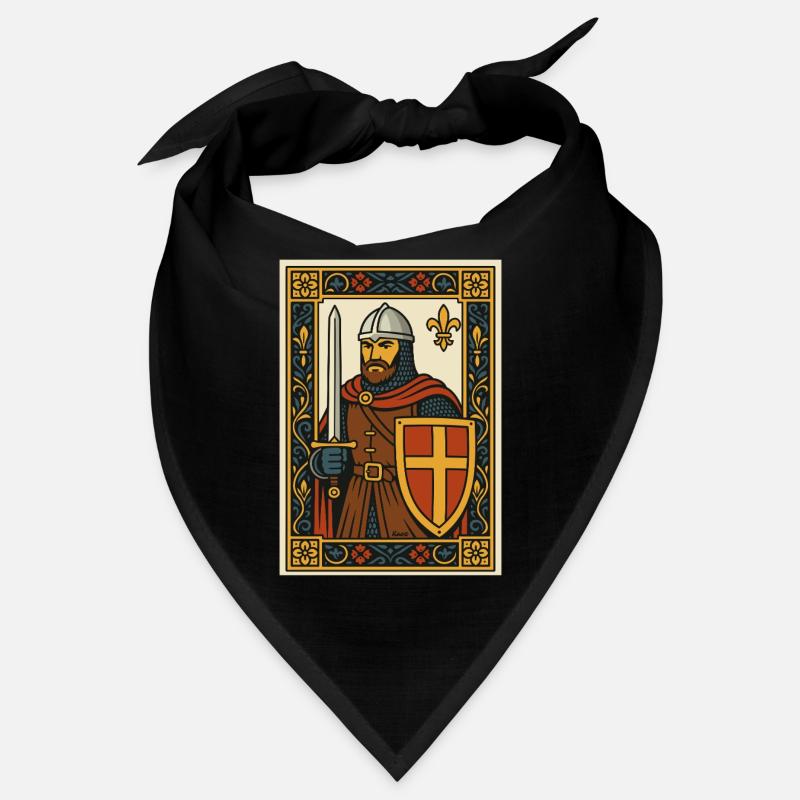 Emblème de tuile de chevalier médiéval Bandana