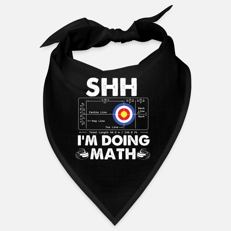 Chut, je fais des maths, du curling, de l’humour de curleur. Bandana