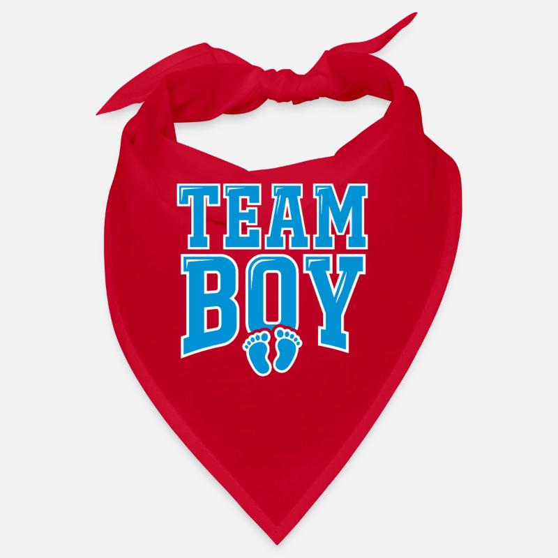 TEAM BOY Typographie avec empreintes Bandana