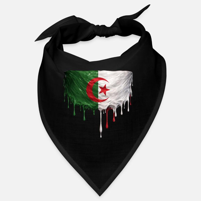 Art de la chute du drapeau algérien Bandana