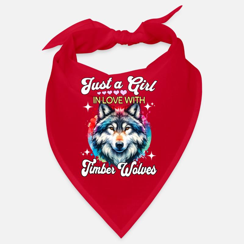 Grauwolf Mädchen Timber Wolf Bandana