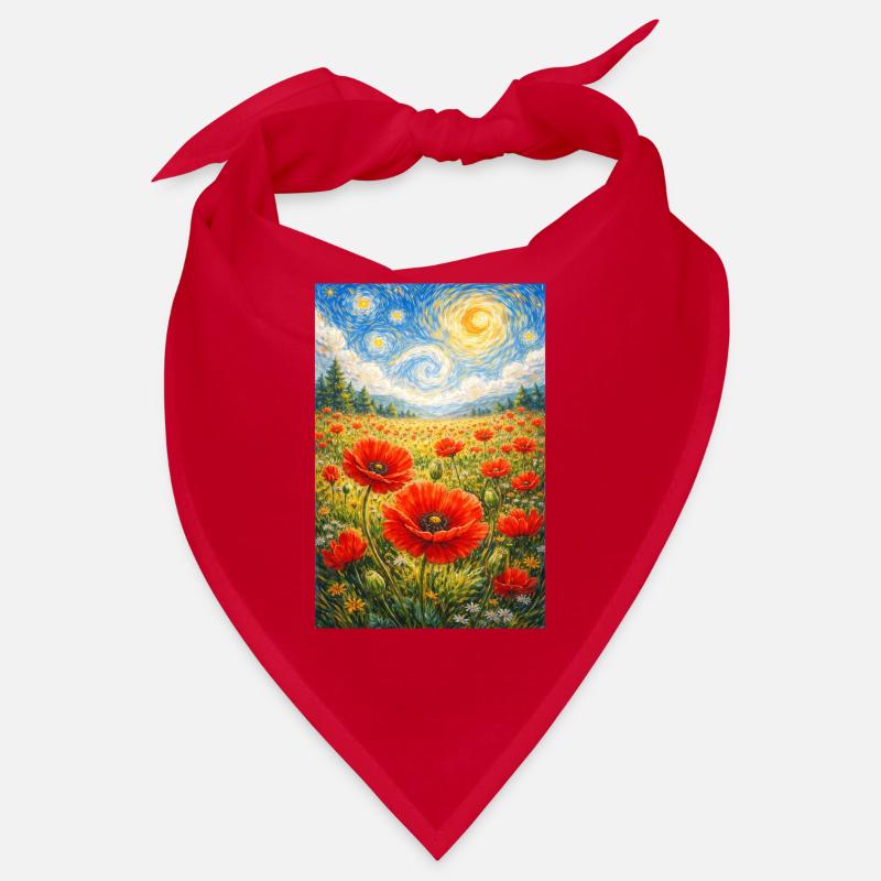 Mohnblume Sternennacht Bandana