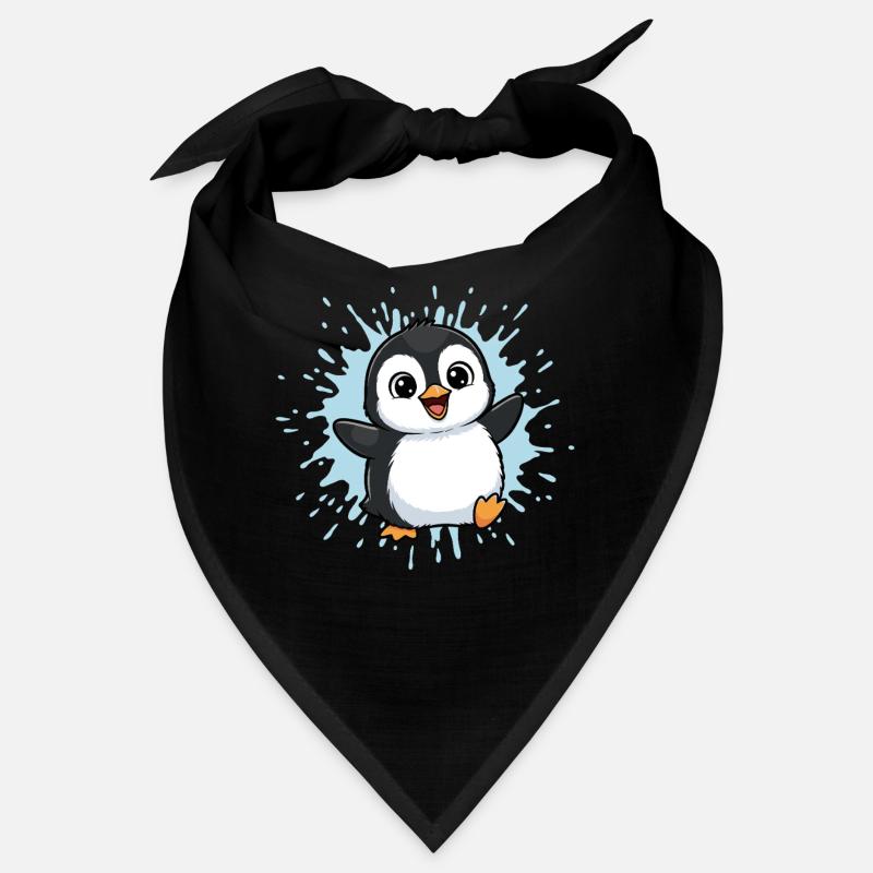 Éclaboussure colorée de pingouin Bandana