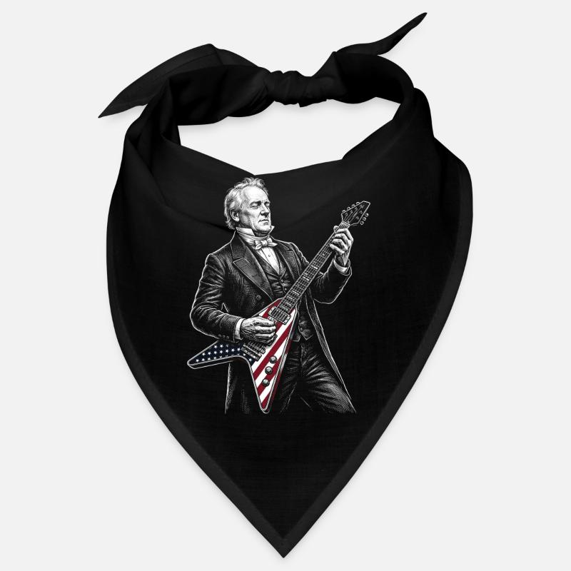 James Buchanan Playing Guitar Bandana