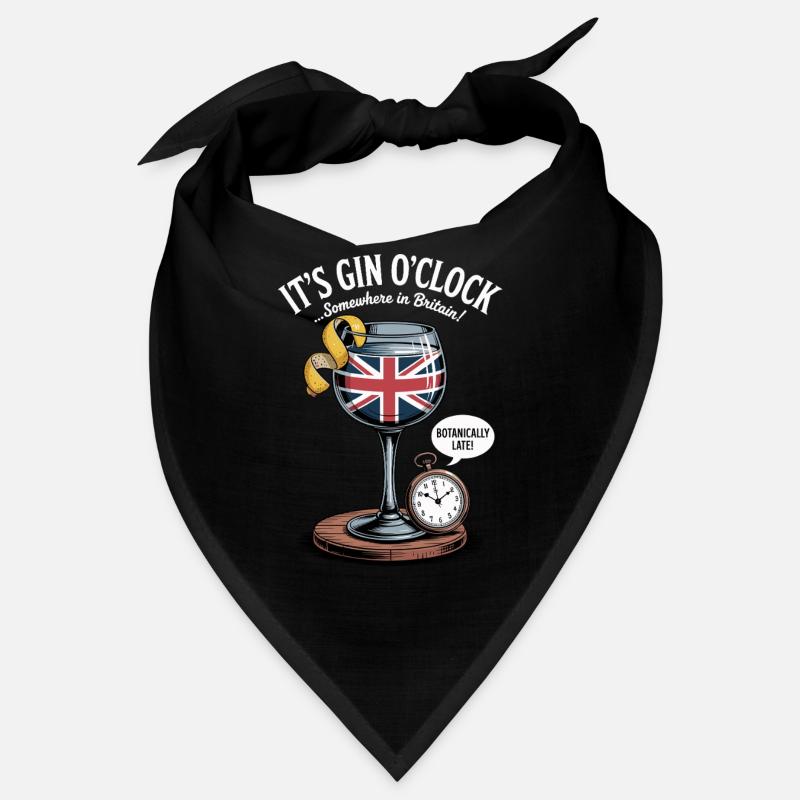 Gin O’Clock Humour britannique Bandana