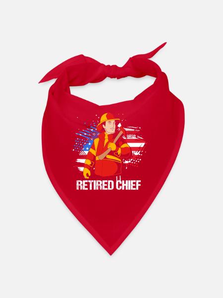 Feuerwehrmann Kindergeburtstag - Bandana - Rot - Vorne