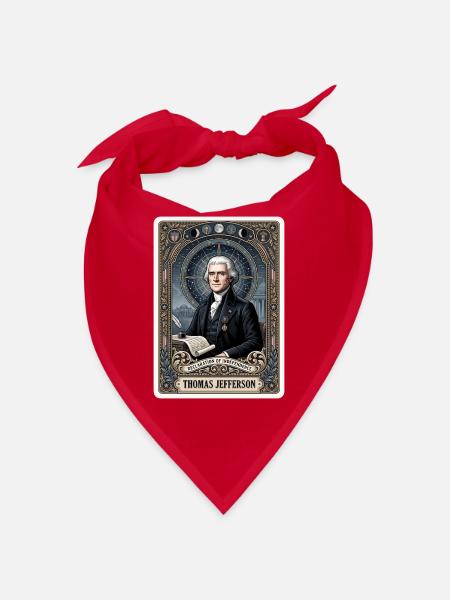 Thomas Jefferson Tarotkarte - Bandana - Rot - Vorne