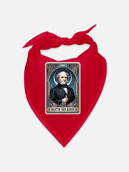 Martin Van Buren Tarotkarte - Bandana - Rot - Vorne